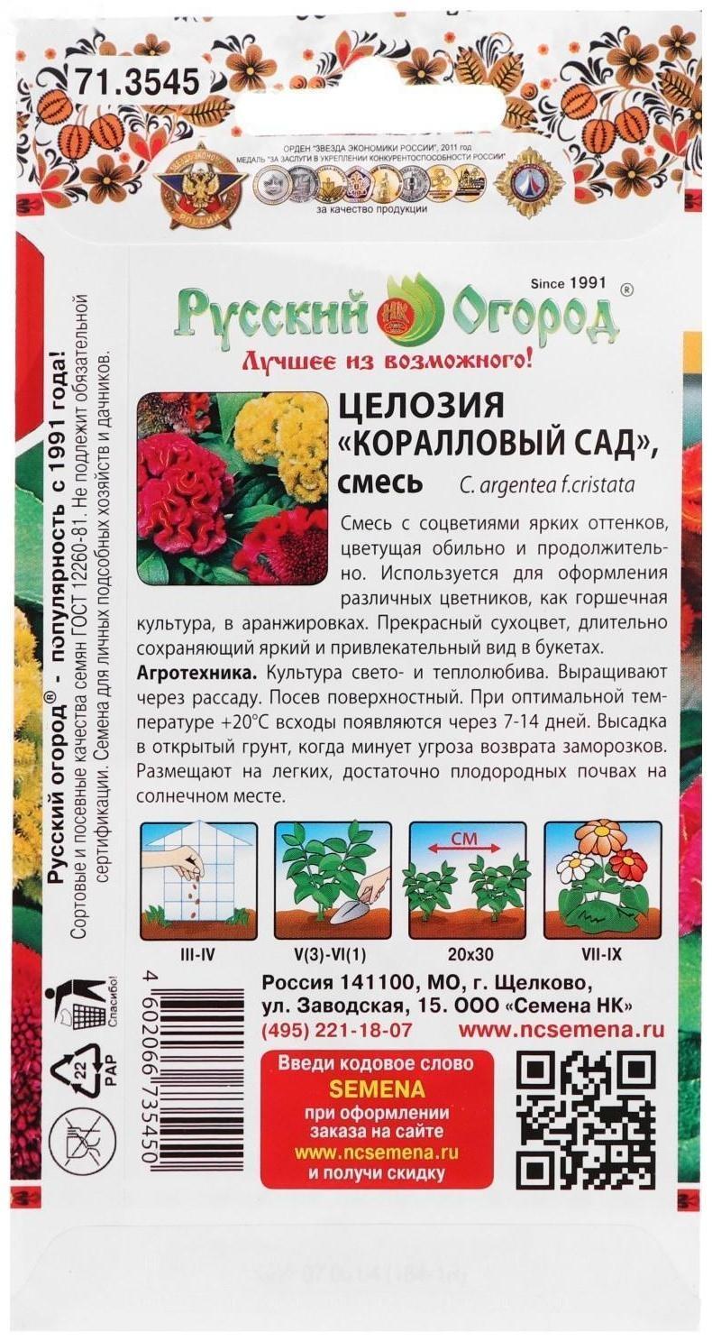 Семена цветов Целозия 