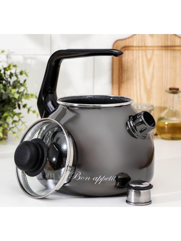 Чайник Bon appetit, 3 л, цвет мокрый асфальт