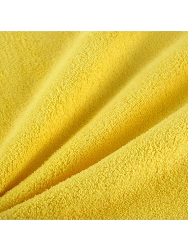 Салфетка для автомобиля CARTAGE, микрофибра, 350 г/м², 20×30 cм, желто-серая