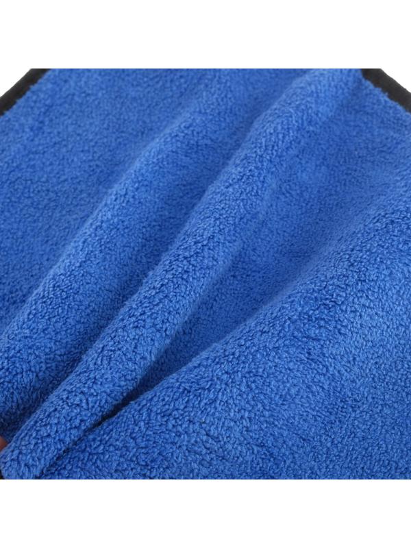 Салфетка для автомобиля CARTAGE, микрофибра, 350 г/м², 20×30 cм, сине-серая