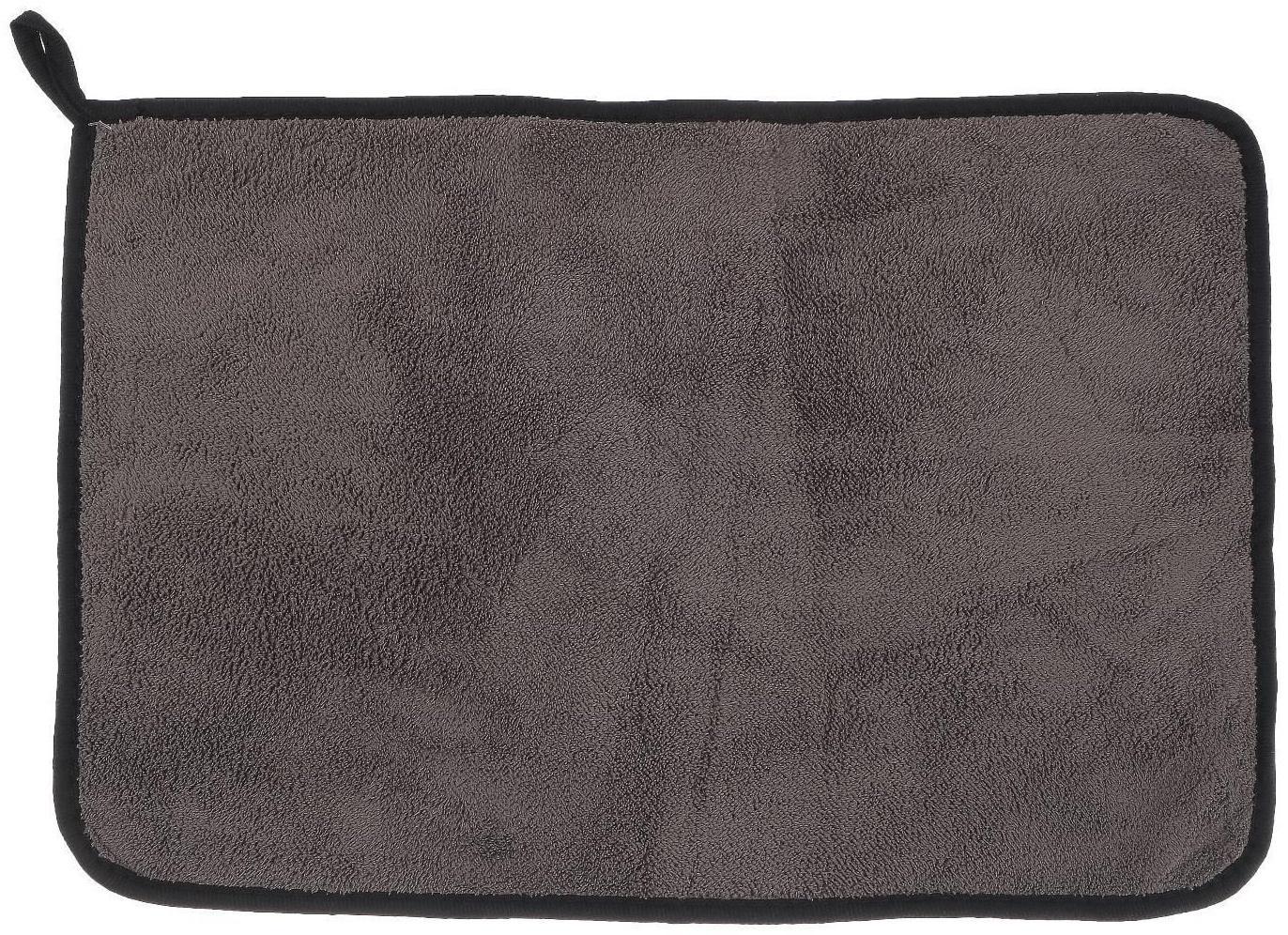 Салфетка для автомобиля CARTAGE, микрофибра, 350 г/м², 30×40 cм, сине-серая