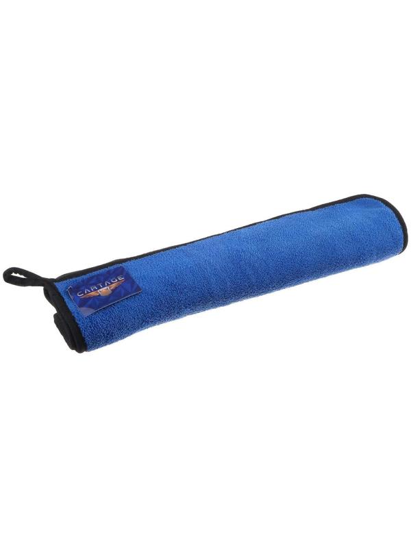 Салфетка для автомобиля CARTAGE, микрофибра, 350 г/м², 40×60 cм, сине-серая