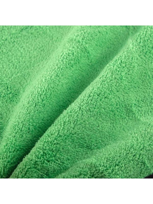 Салфетка для автомобиля CARTAGE, микрофибра, 350 г/м², 30×40 cм, зелено-серая