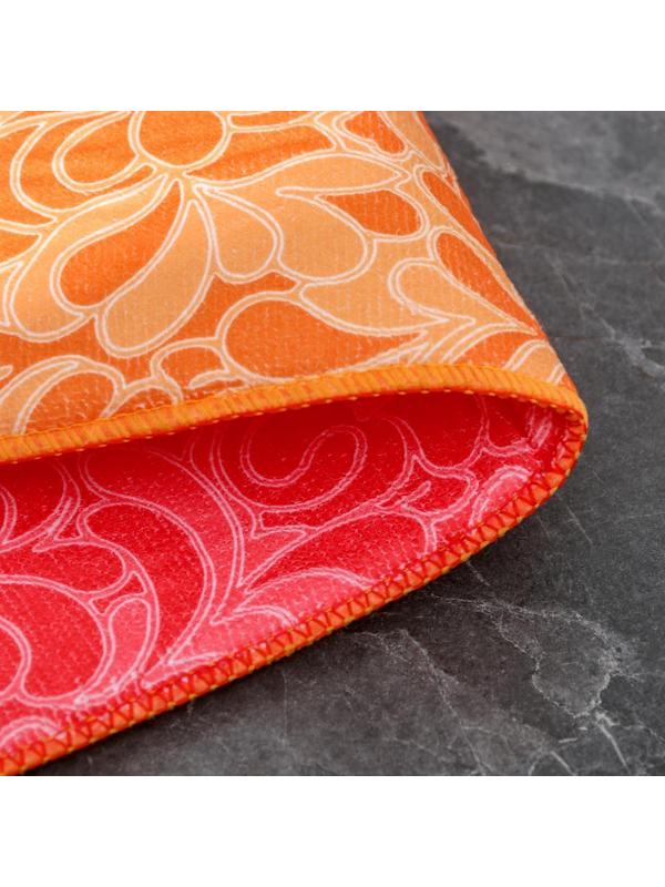 Коврик для сушки посуды двухсторонний Доляна, микрофибра