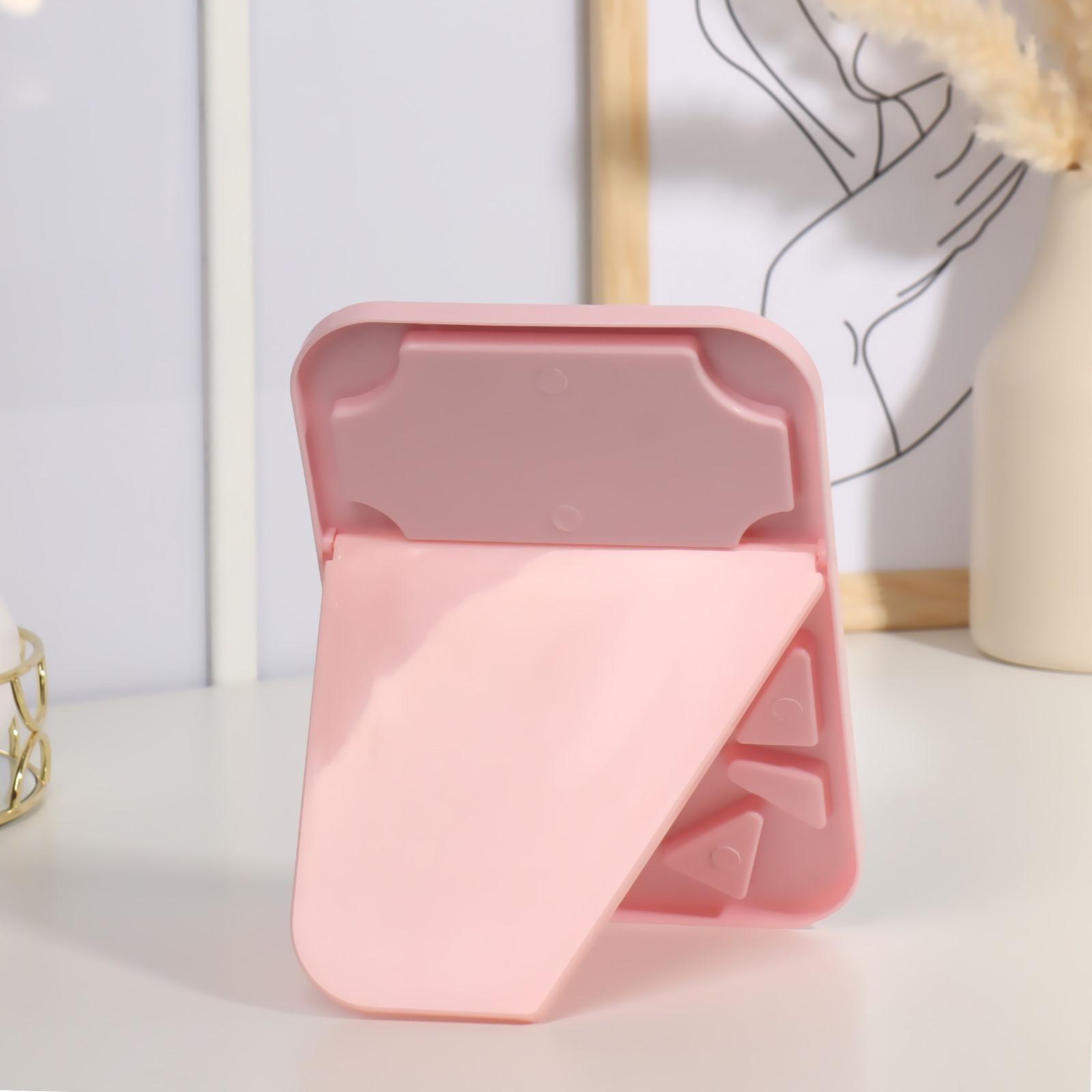 Зеркало настольное, зеркальная поверхность 13 х 19,5 см, цвет МИКС