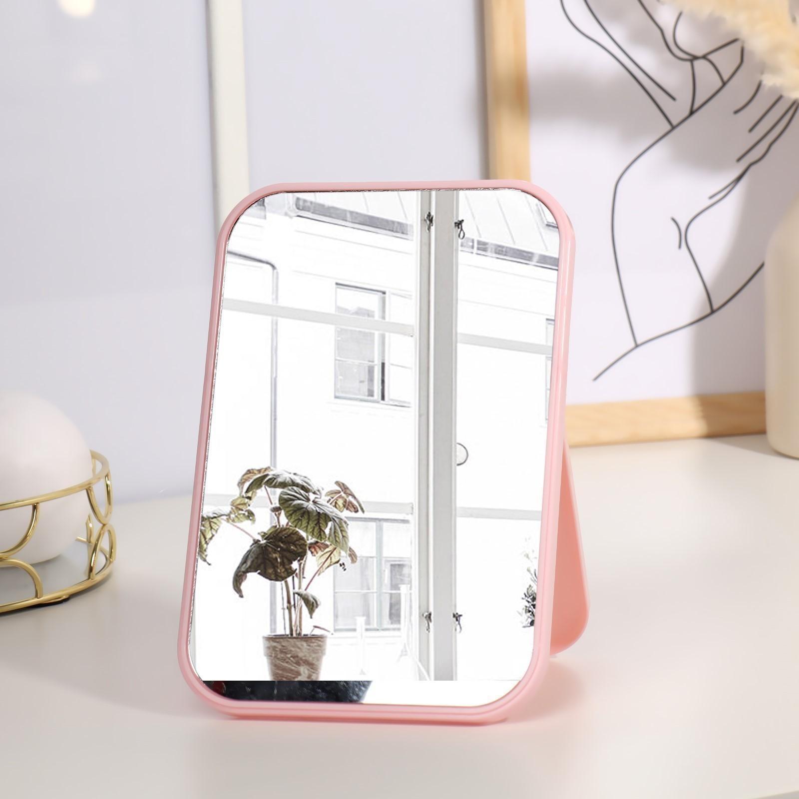 Зеркало настольное, зеркальная поверхность 13 х 19,5 см, цвет МИКС