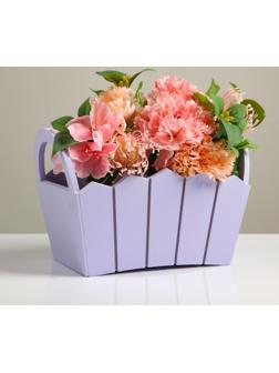 Кашпо деревянное 25×16×17 см 