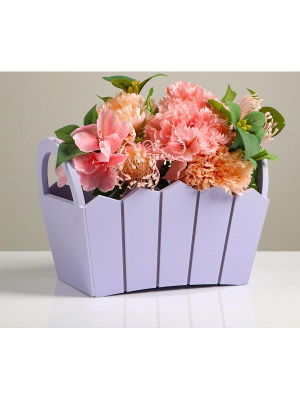 Кашпо деревянное 25×16×17 см 