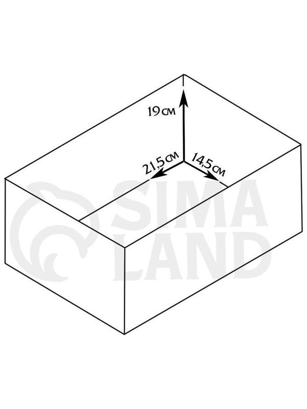 Кашпо деревянное 25×16×17 см 