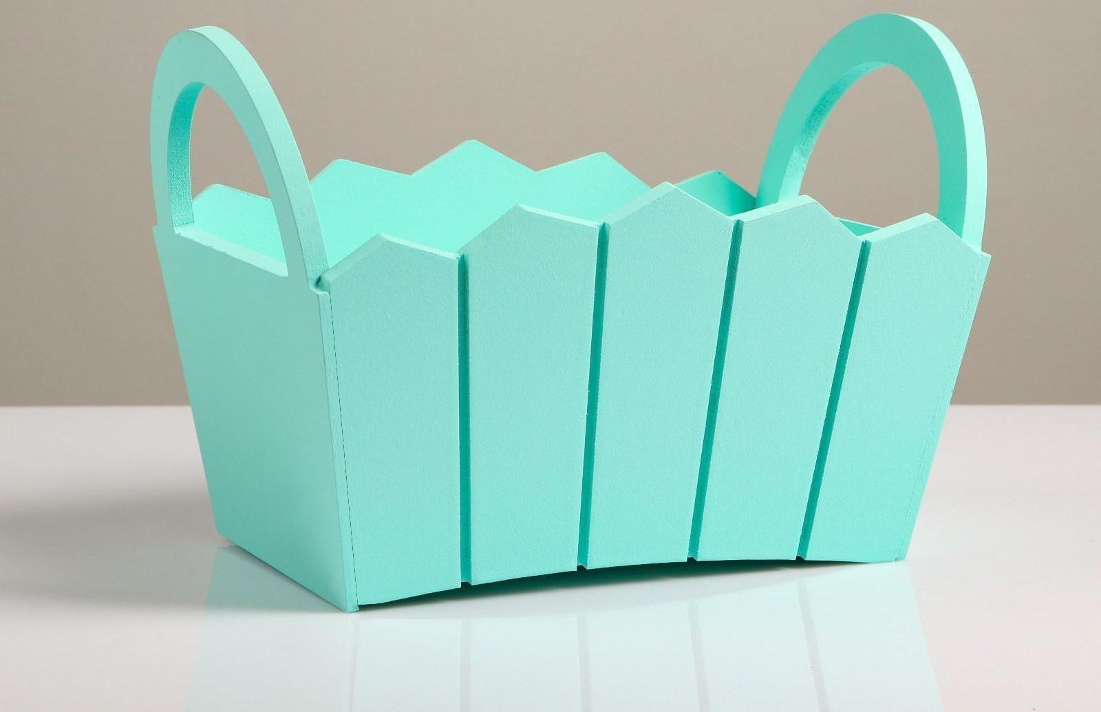 Кашпо деревянное 25,5×16,5×17,5 см 