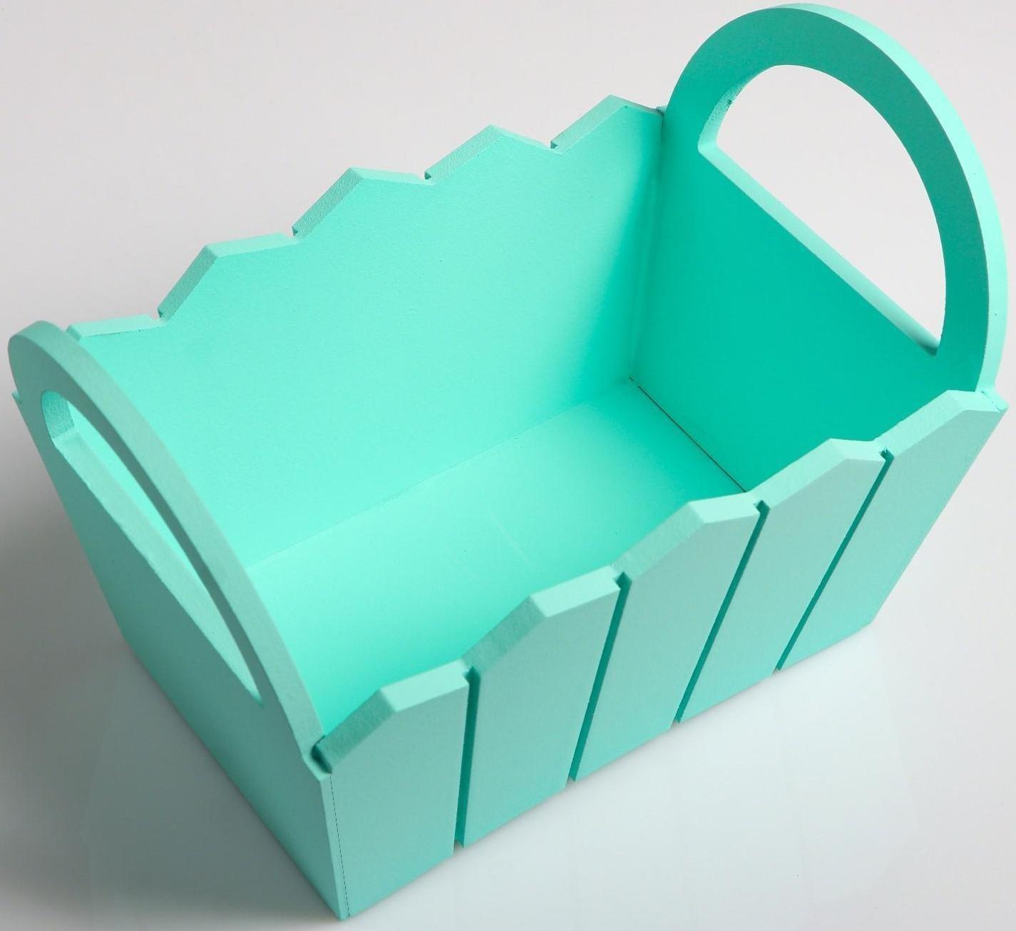 Кашпо деревянное 25,5×16,5×17,5 см 