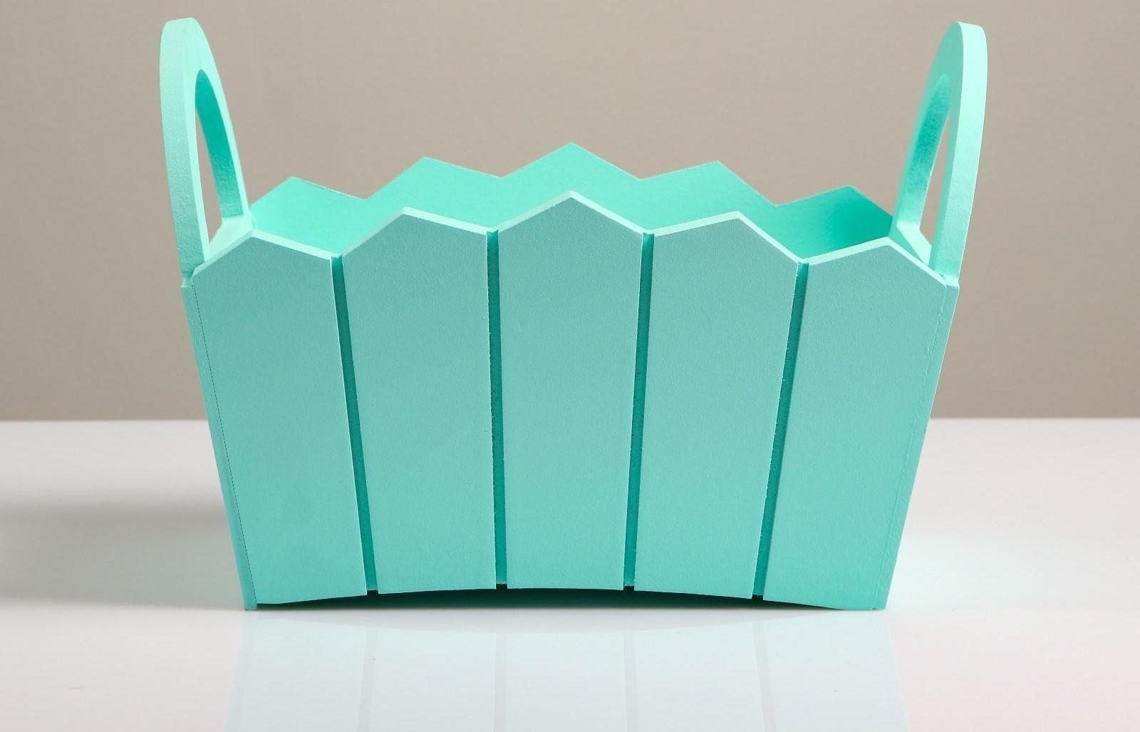 Кашпо деревянное 25,5×16,5×17,5 см 