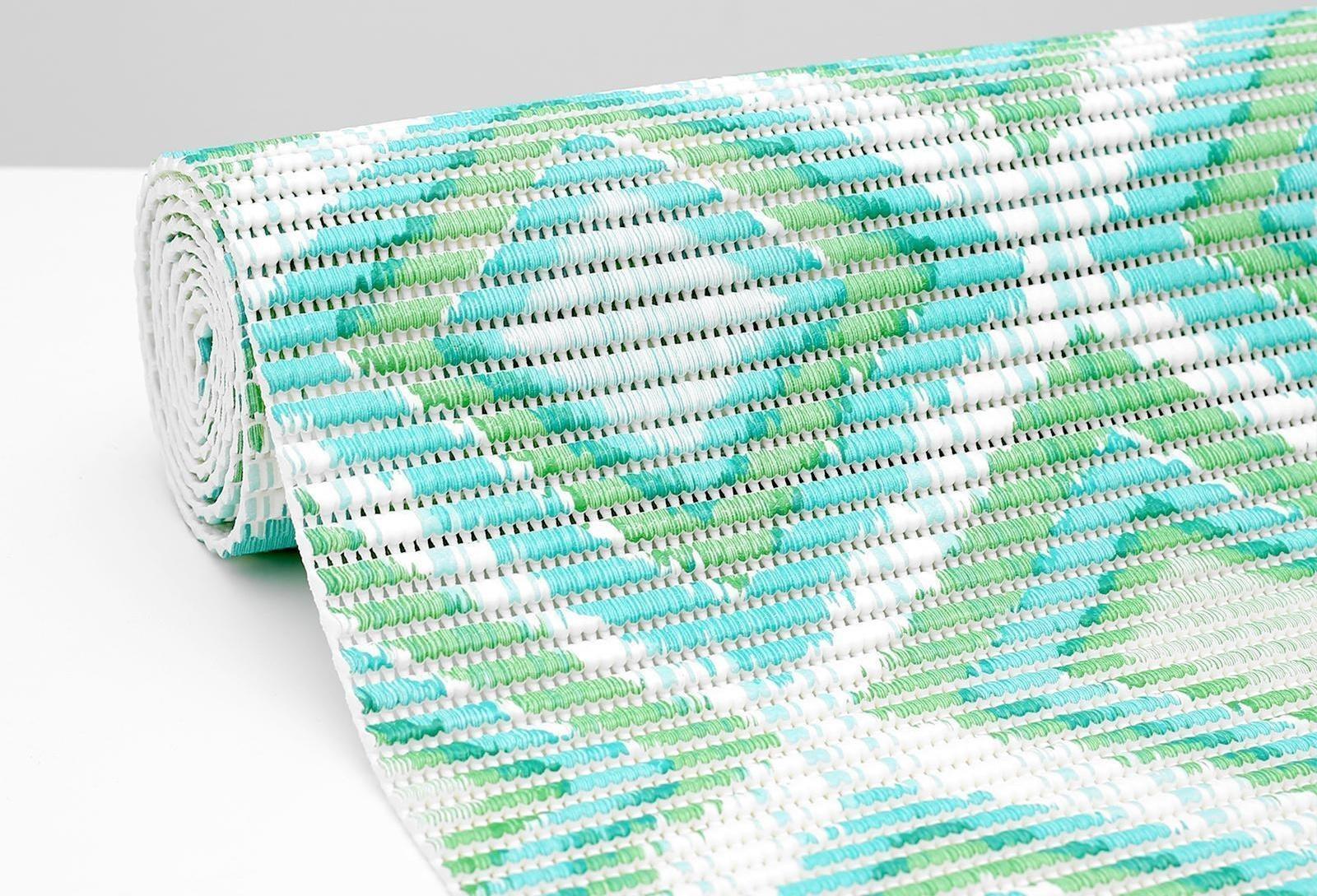 Коврик для ванной комнаты «Этно», 0,65×2 м, цвет зелёный