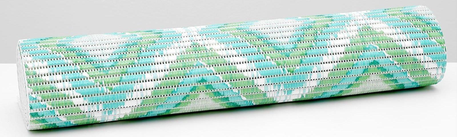 Коврик для ванной комнаты «Этно», 0,65×2 м, цвет зелёный