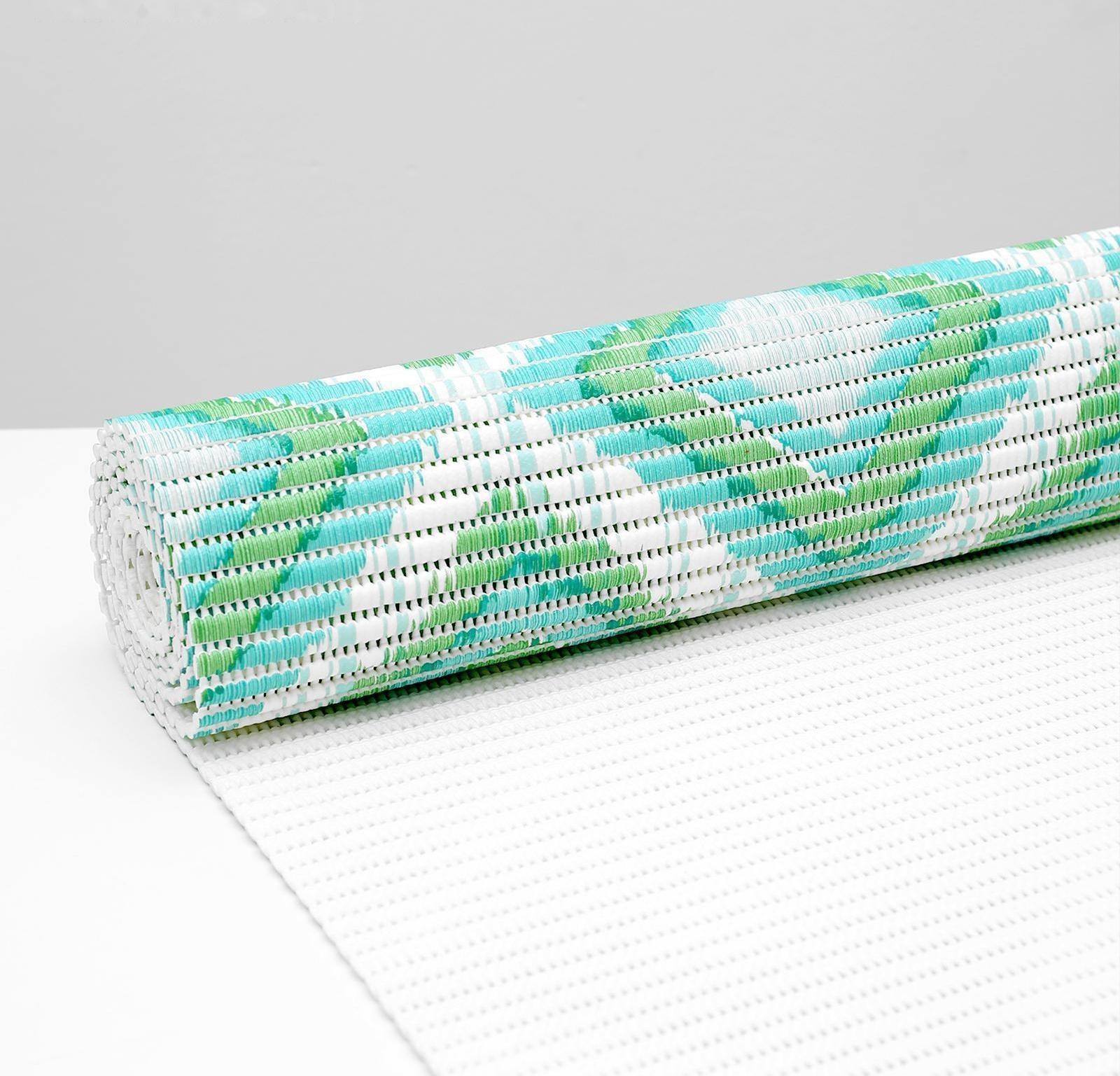 Коврик для ванной комнаты «Этно», 0,65×2 м, цвет зелёный