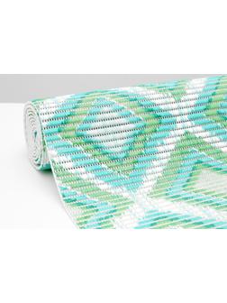 Коврик для ванной комнаты «Этно», 0,65×2 м, цвет зелёный