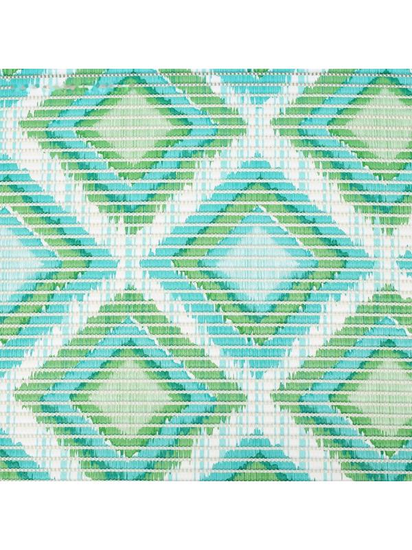 Коврик для ванной комнаты «Этно», 0,65×2 м, цвет зелёный