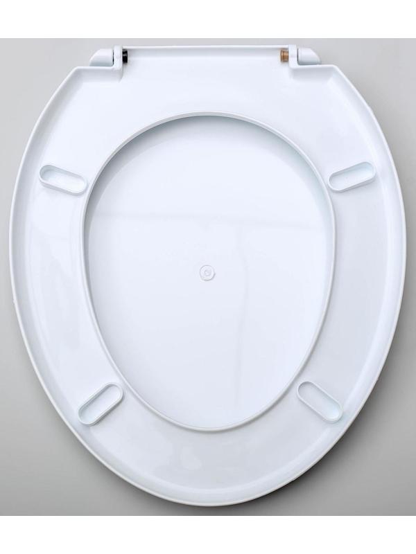 Сиденье с крышкой для унитаза «Декор. Капли», 44,5×37,5 см, цвет белый