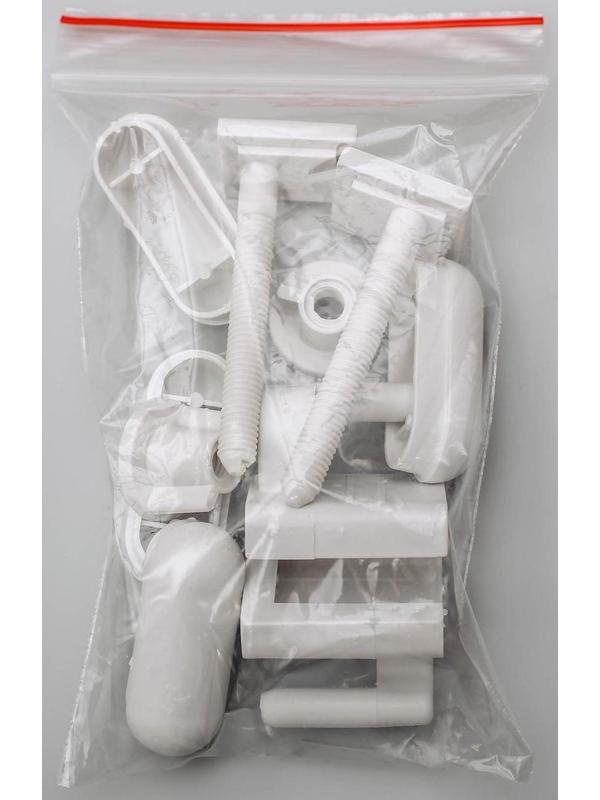 Сиденье с крышкой для унитаза «Декор. Капли», 44,5×37,5 см, цвет белый