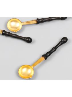 Ложка для плавления сургуча металл, дерево 6 гр 9,6х2,5 см