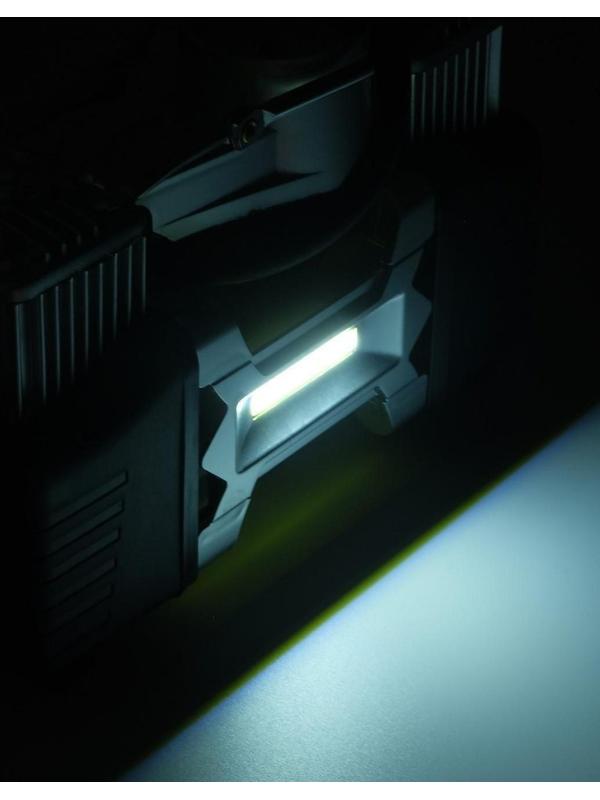 Компрессор автомобильный TORSO, двухпоршневой 12В, подсветка, 85 л/мин, провод 2.5 м