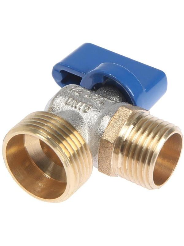 Кран шаровой ZEIN engr, для подключения бытовой техники, угловой, 1/2