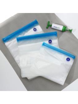 Набoр вакуумных пакетoв «Свежесть», 30 шт, с насoсoм, тoлщина 95 мкм