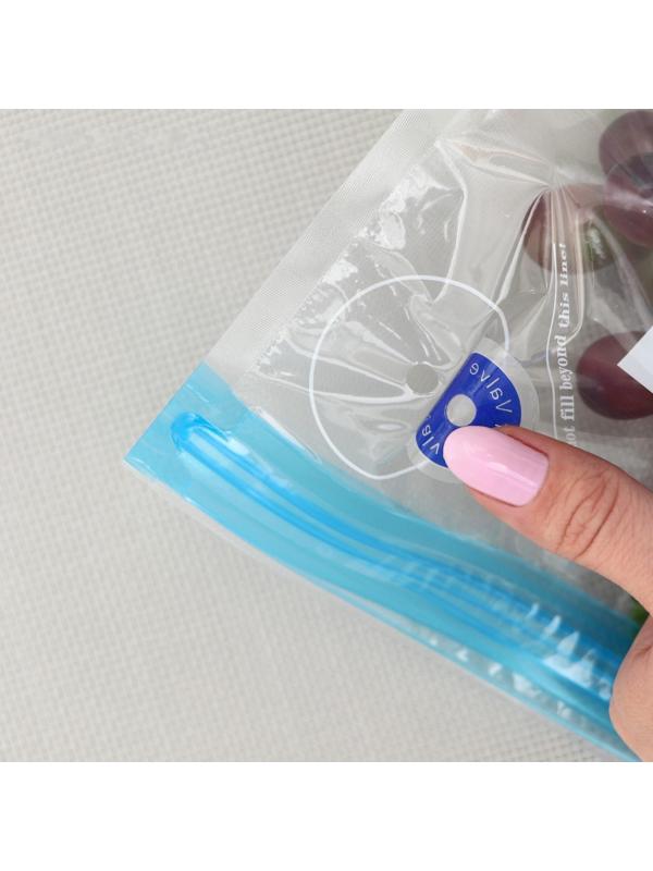 Набoр вакуумных пакетoв «Свежесть», 30 шт, с насoсoм, тoлщина 95 мкм