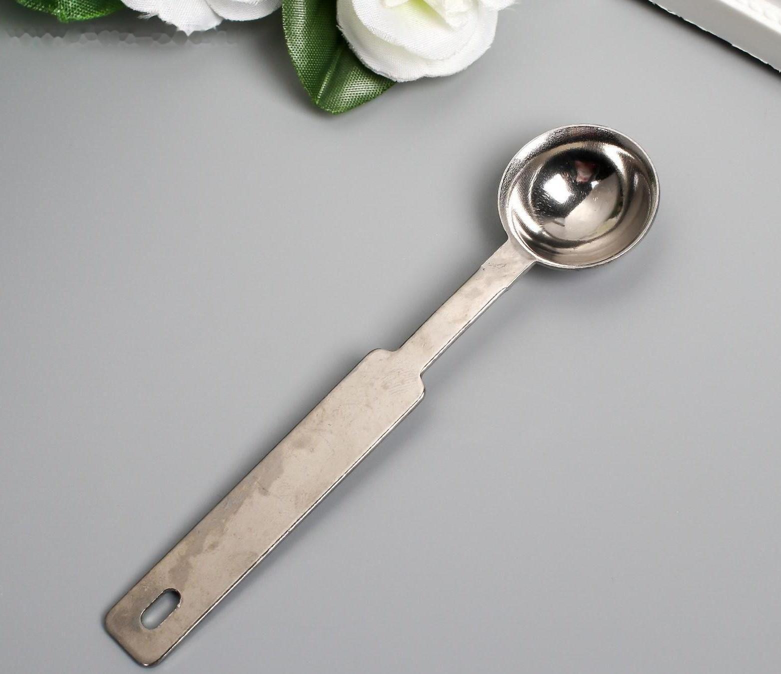 Ложка для плавления сургуча металл 14 гр 11,8х2,5 см