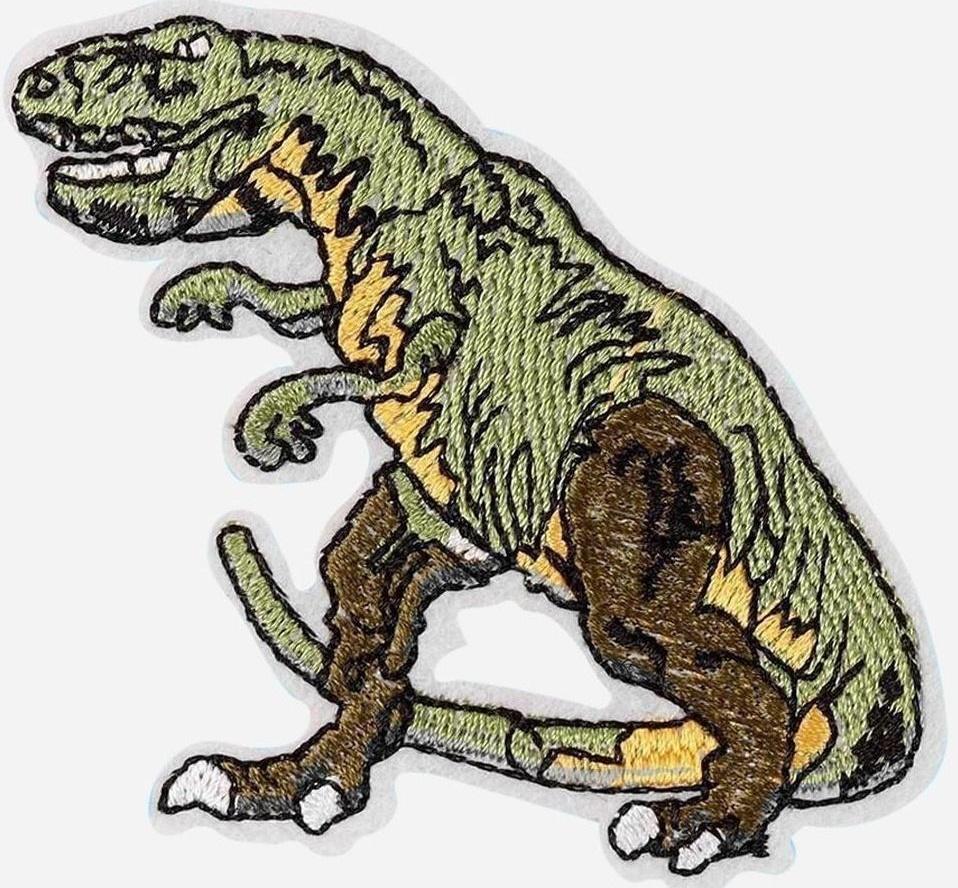 Термоаппликация «Динозавр», 7 × 6,5 см, цвет зелёный