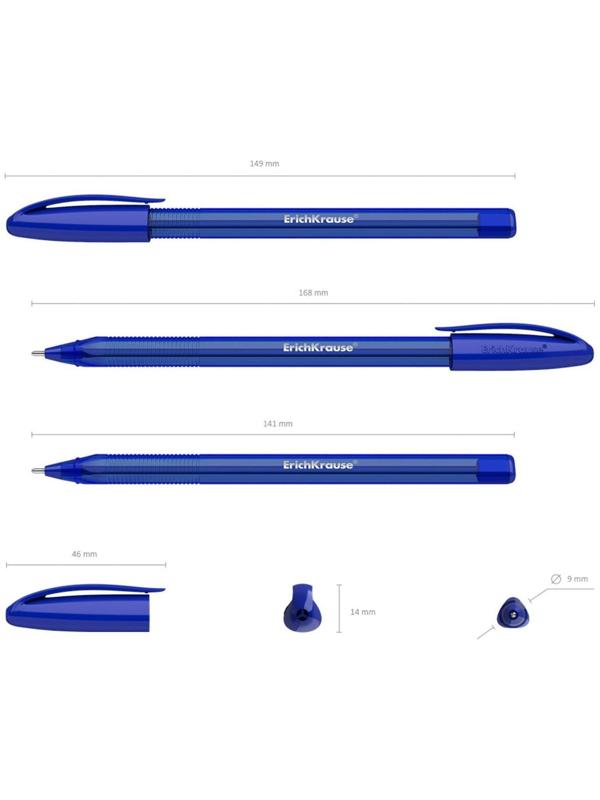 Ручка шариковая ErichKrause U-108 Original Stick 1.0, Ultra Glide Technology, чернила синие