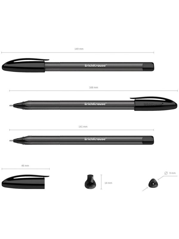 Ручка шариковая Erich Krause U-108 Original Stick 1.0, Ultra Glide Technology, черная