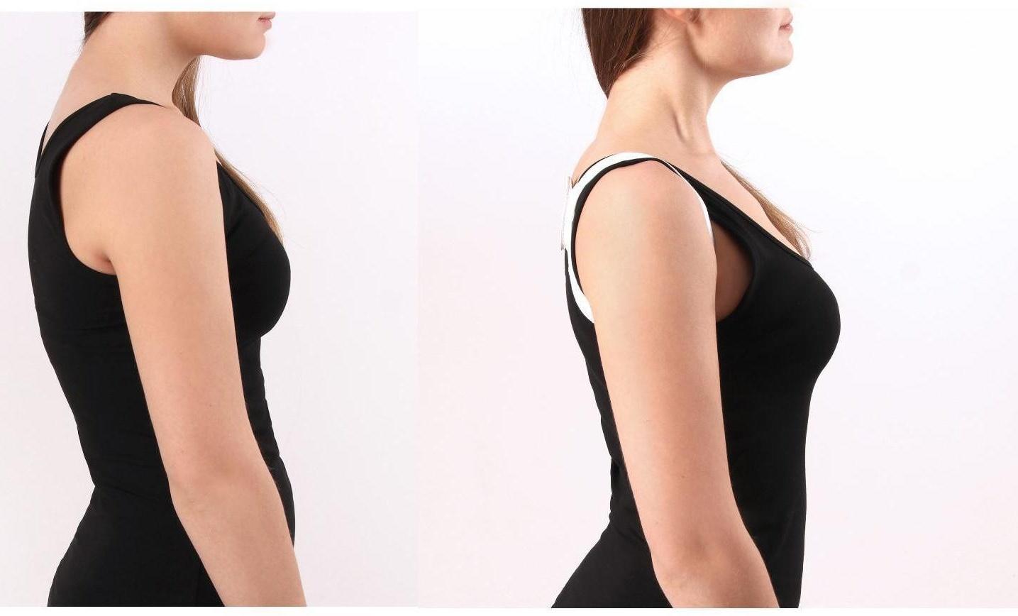 Массажёр-фиксатор для осанки, на липучках, размер S-M, цвет белый