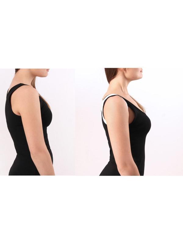 Массажёр-фиксатор для осанки, на липучках, размер S-M, цвет белый