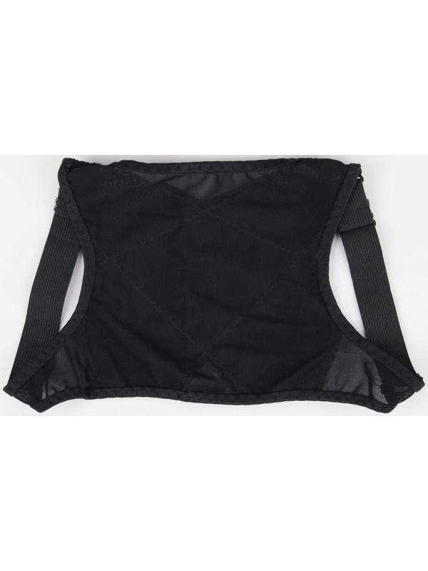 Массажёр-фиксатор для осанки, на фастексах, женский, размер M-L, цвет чёрный