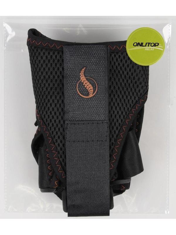 Массажёр-фиксатор для осанки, на липучках, размер универсальный, цвет чёрный