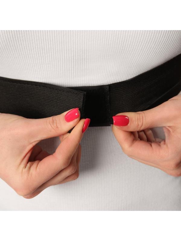 Массажёр-фиксатор для осанки, на липучках, размер M, цвет чёрный