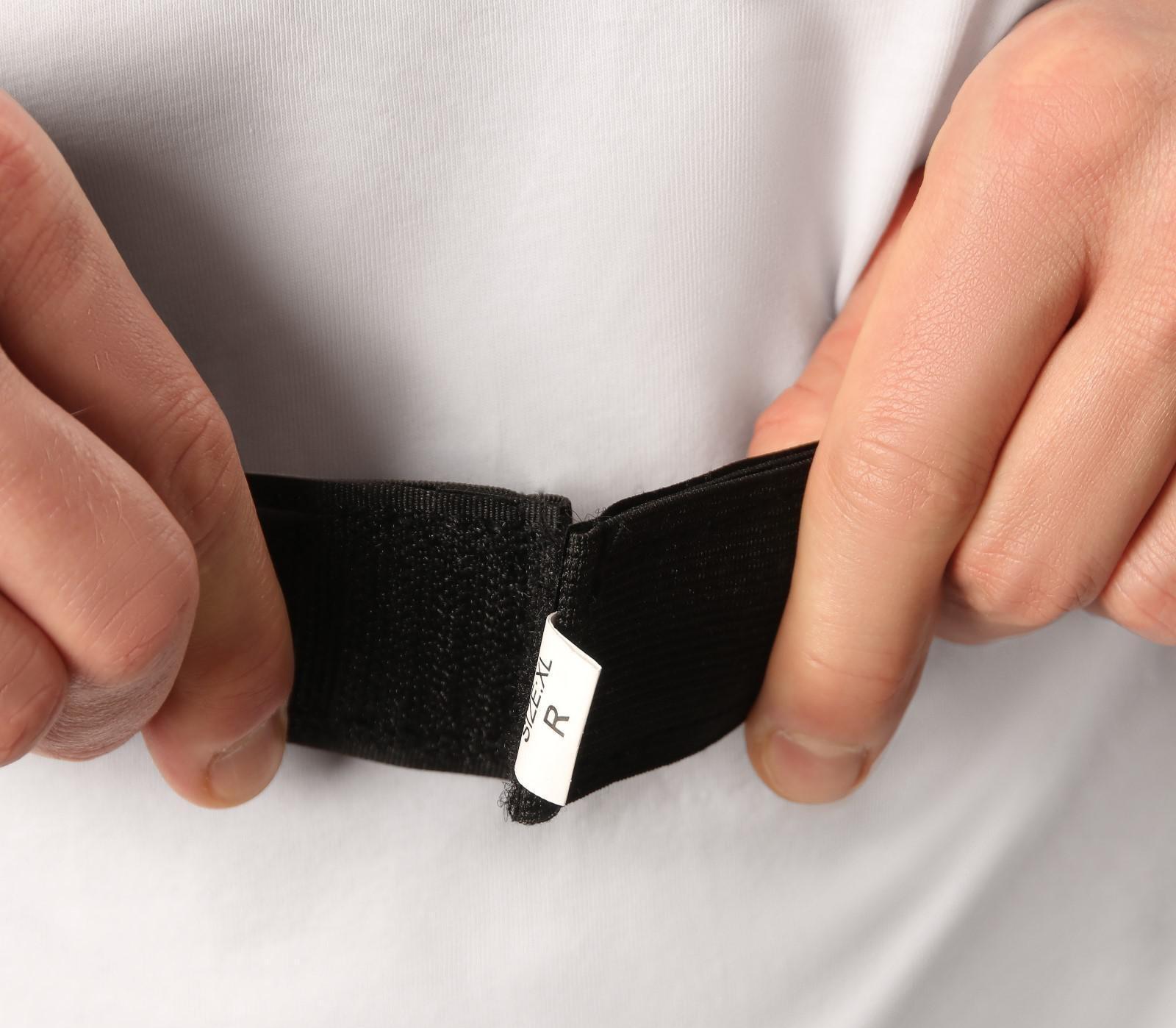 Массажёр-фиксатор для осанки, на липучках, размер XL, цвет чёрный