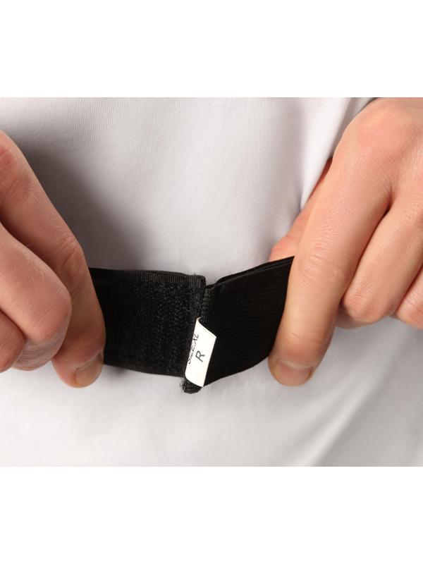 Массажёр-фиксатор для осанки, на липучках, размер XL, цвет чёрный