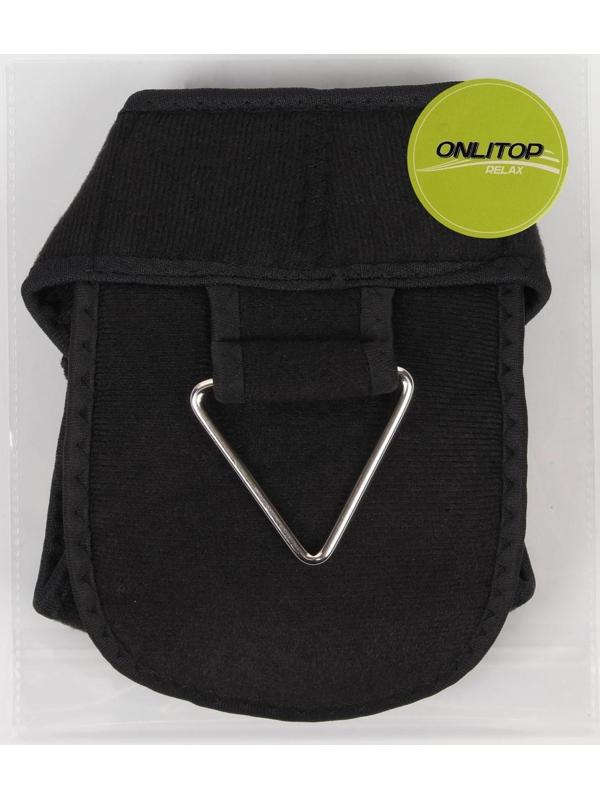 Массажёр-фиксатор для осанки с металлическими вставками, размер S-M, цвет чёрный