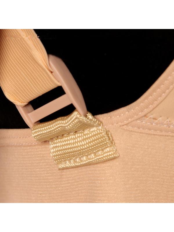 Массажёр-фиксатор для осанки и поясницы, на фастексах, размер M-L, цвет бежевый