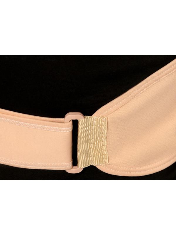 Массажёр-фиксатор для осанки и поясницы, на фастексах, размер L-XL, цвет бежевый