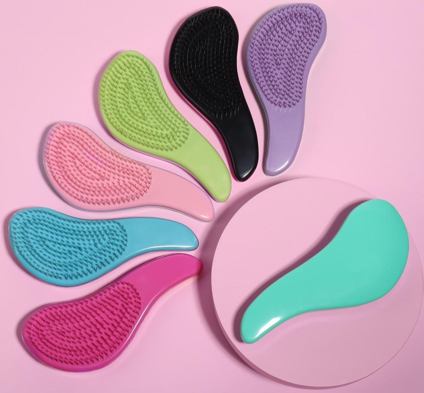 Расчёска массажная, 5,5 × 15 см, цвет МИКС