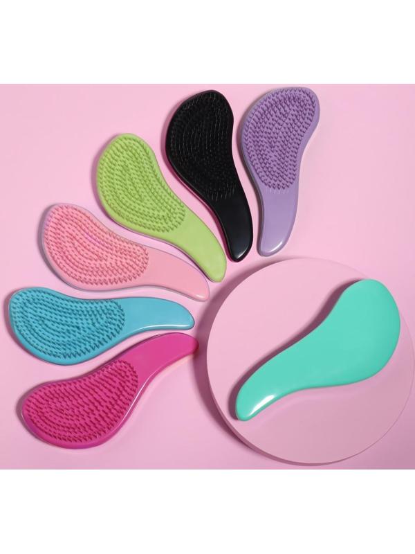 Расчёска массажная, 5,5 × 15 см, цвет МИКС