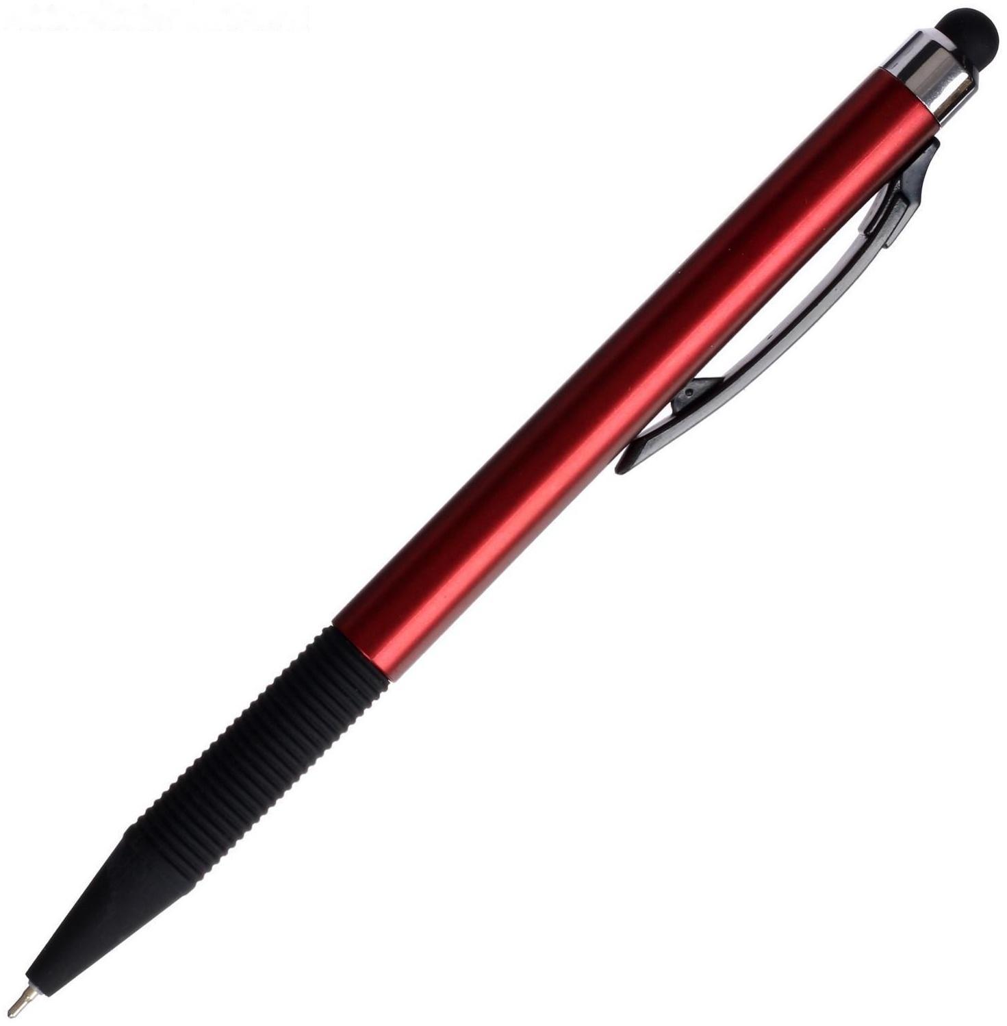 Ручка шариковая автоматическая 0,7мм синяя масляная,Vinson корпус МИКС резиновым держателем,штрихкод