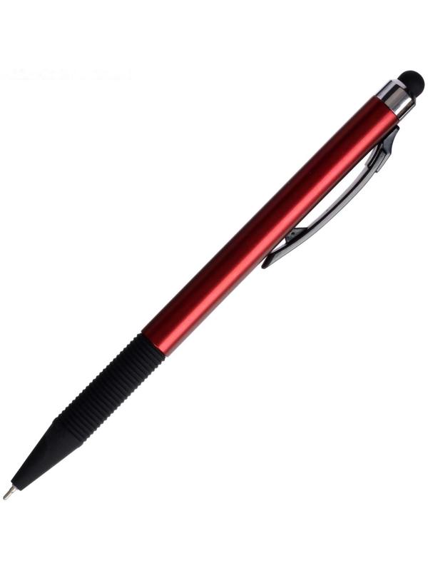 Ручка шариковая автоматическая 0,7мм синяя масляная,Vinson корпус МИКС резиновым держателем,штрихкод