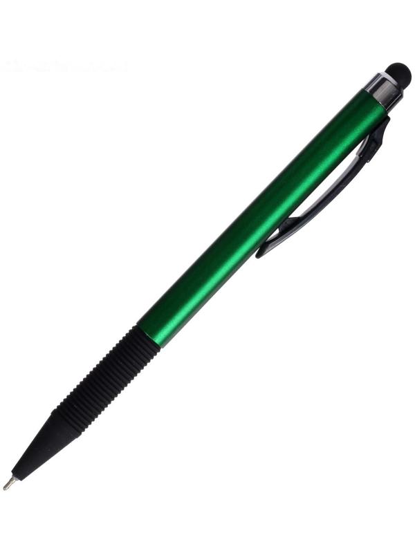 Ручка шариковая автоматическая 0,7мм синяя масляная,Vinson корпус МИКС резиновым держателем,штрихкод