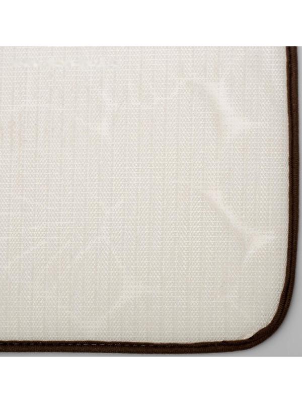 Набор ковриков для ванной и туалета Доляна «Галька, ракушки», 2 шт: 40×50, 50×80 см