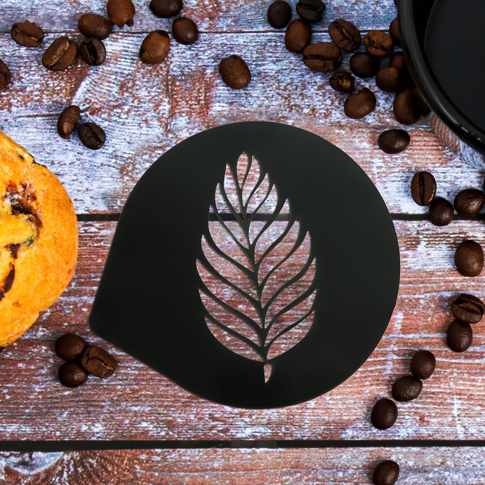 Трафарет для кофе «Перышко», 9,5 х 8,5 см