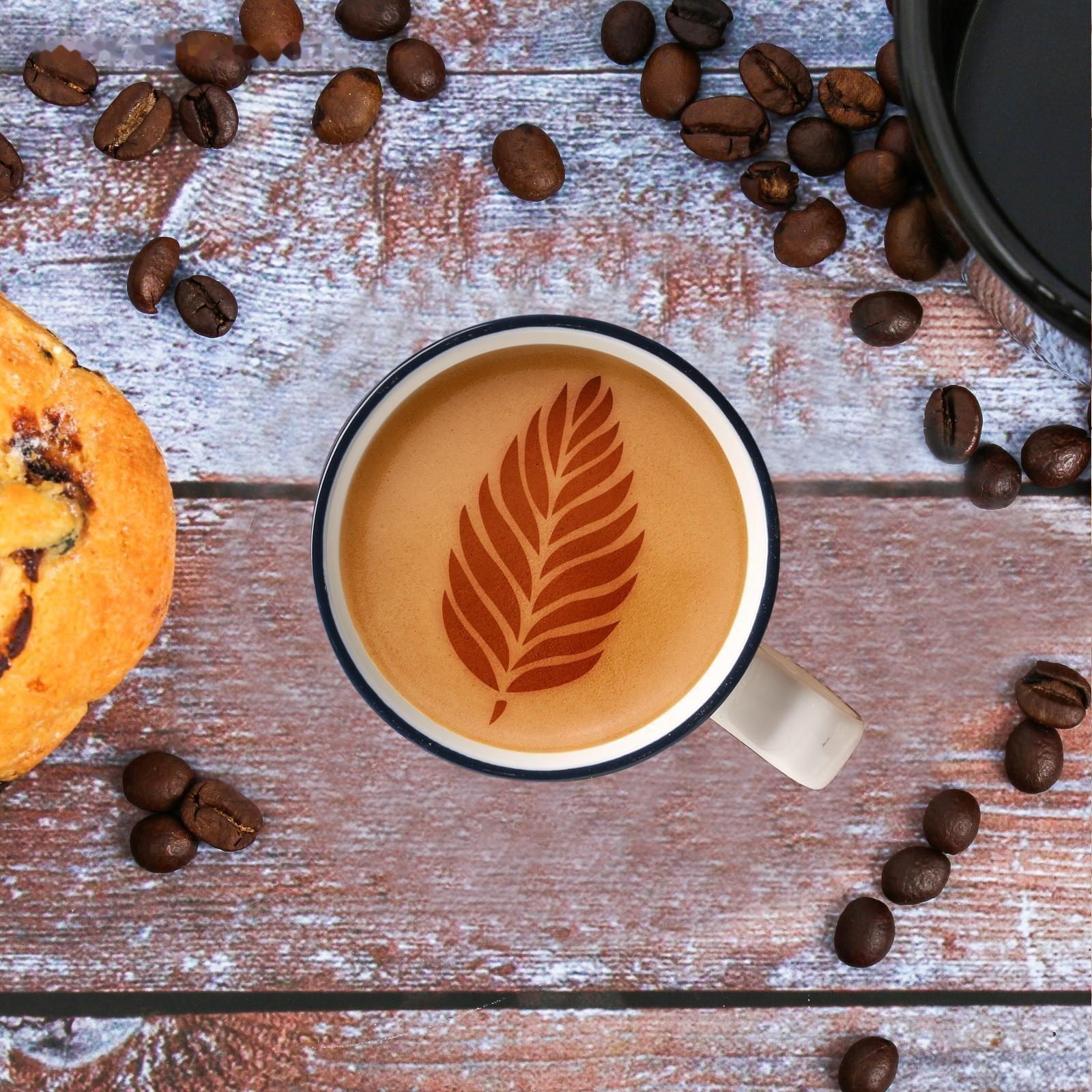 Трафарет для кофе «Перышко», 9,5 х 8,5 см